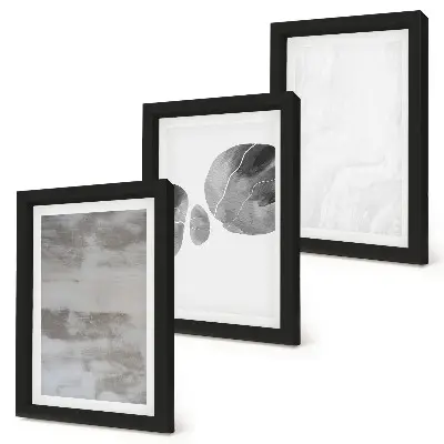 Galerie de perete cu forme și structuri abstracte în stil modern