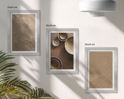 Set 3 tablouri Structuri din piatră în stil minimalist modern