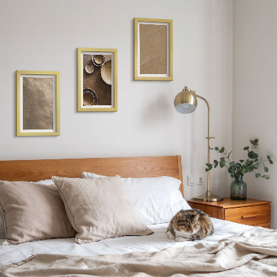 Set 3 tablouri Structuri din piatră în stil minimalist modern