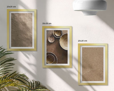 Set 3 tablouri Structuri din piatră în stil minimalist modern