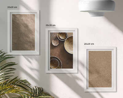 Set 3 tablouri Structuri din piatră în stil minimalist modern
