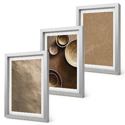 Set 3 tablouri Structuri din piatră în stil minimalist modern