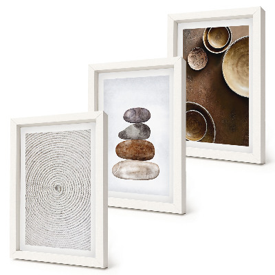 Set 3 tablouri Texturi în designul artistic modern