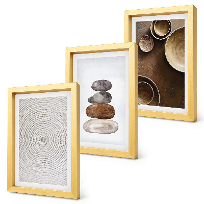 Set 3 tablouri Texturi în designul artistic modern