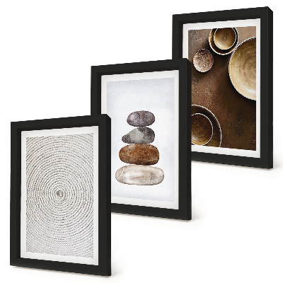 Set 3 tablouri Texturi în designul artistic modern