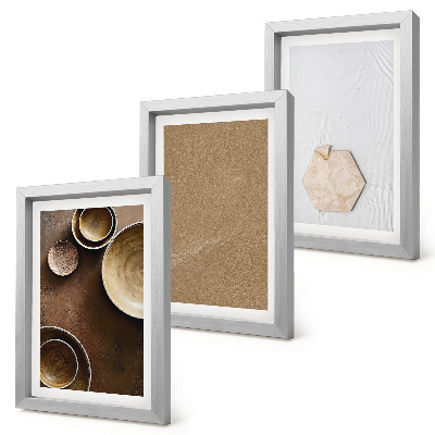 Set 3 tablouri Texturi minimaliste în culori calde