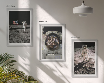 Set tablouri decorative Aterizarea astronauților NASA pe Lună