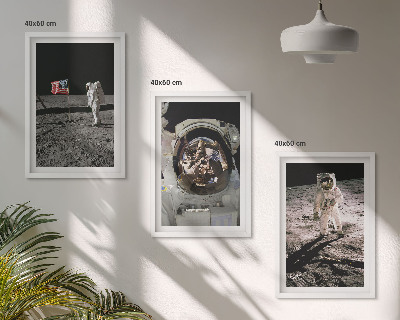 Set tablouri decorative Aterizarea astronauților NASA pe Lună