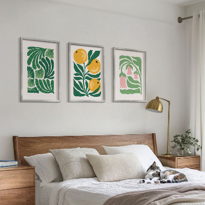 Set tablouri pentru dormitor Modele minimaliste de plante