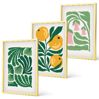 Set tablouri pentru dormitor Modele minimaliste de plante
