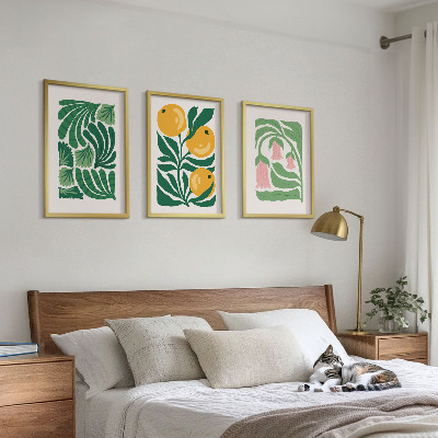 Set tablouri pentru dormitor Modele minimaliste de plante