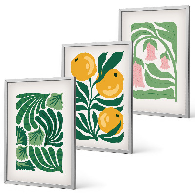Set tablouri pentru dormitor Modele minimaliste de plante