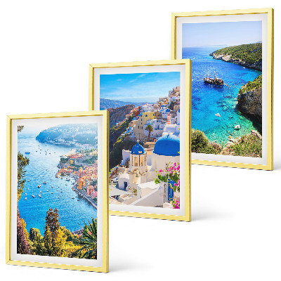 Set tablouri decorative Vederi grecești ale insulei Santorini, Oia