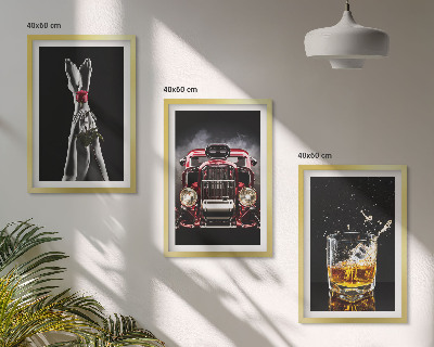 Set tablouri pentru dormitor Picioarele femeilor au crescut în whisky cu mașină