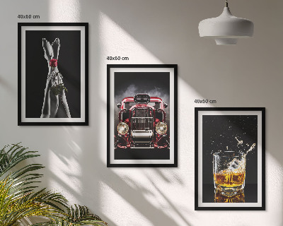 Set tablouri pentru dormitor Picioarele femeilor au crescut în whisky cu mașină