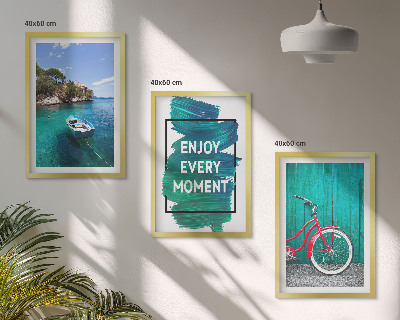 Set tablouri pentru dormitor Inspirație pentru biciclete cu barcă pe mare