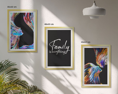 Set tablouri decorative Portrete de oameni, modele colorate, familie