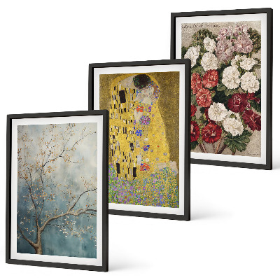 Set tablouri pentru dormitor Florile copacului pictat de Klimt