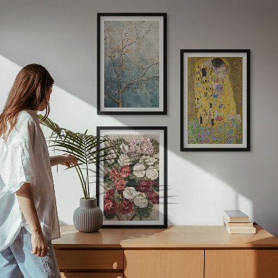 Set tablouri pentru dormitor Florile copacului pictat de Klimt