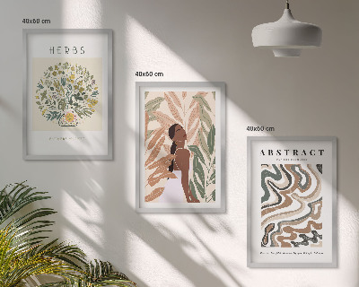 Set tablouri decorative Postere minimaliste pastelate în stil boho
