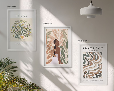 Set tablouri decorative Postere minimaliste pastelate în stil boho