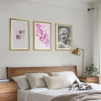 Set tablouri decorative Sculptură abstractă în acuarelă