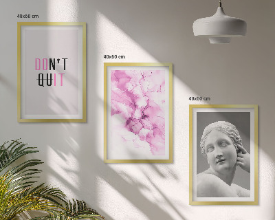 Set tablouri decorative Sculptură abstractă în acuarelă