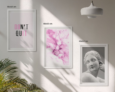 Set tablouri decorative Sculptură abstractă în acuarelă