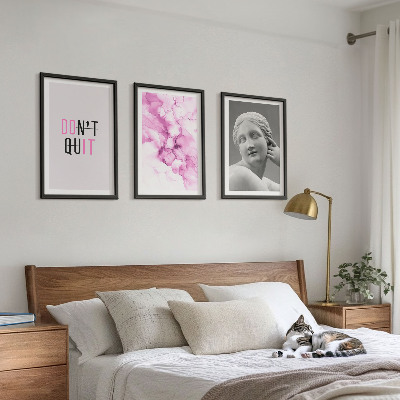Set tablouri decorative Sculptură abstractă în acuarelă