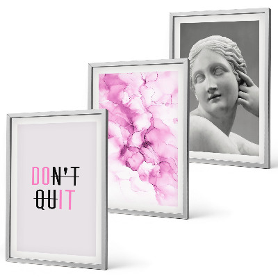Set tablouri decorative Sculptură abstractă în acuarelă