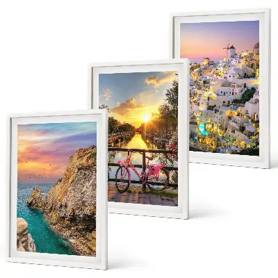 Set tablouri pentru dormitor cu apus de soare la malul mării