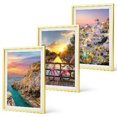Set tablouri pentru dormitor cu apus de soare la malul mării