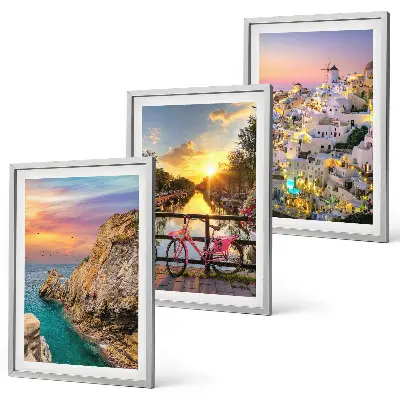 Set tablouri pentru dormitor cu apus de soare la malul mării