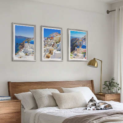 Set tablouri decorative Arhitectură peisagistică Oia Santorini