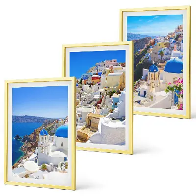 Set tablouri decorative cu arhitectură peisagistică Oia Santorini