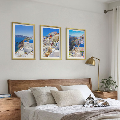 Set tablouri decorative Arhitectură peisagistică Oia Santorini