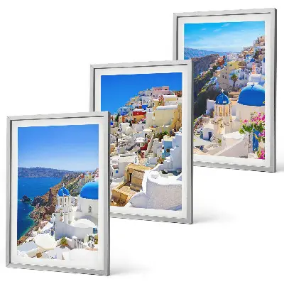 Set tablouri decorative cu arhitectură peisagistică Oia Santorini