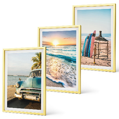 Set tablouri decorative Vacanță la apusul soarelui în Miami