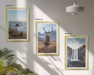 Set tablouri decorative Peisaje montane cu cascade