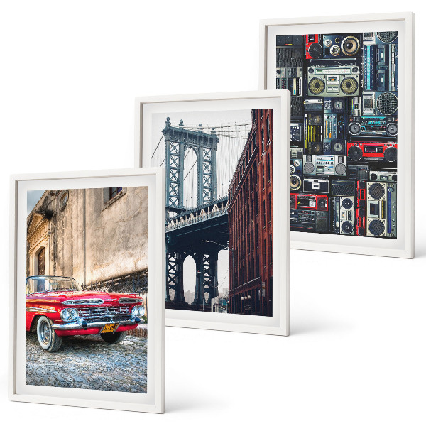 Set tablouri decorative Podul mașinii vechi din Brooklyn, audio retro