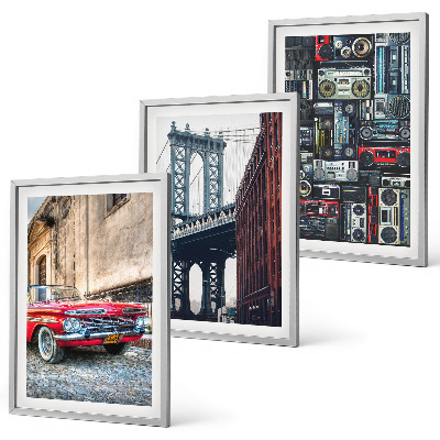 Set tablouri decorative Podul mașinii vechi din Brooklyn, audio retro