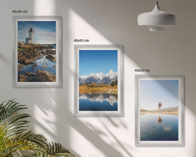 Set tablouri pentru dormitor Vederi ale naturii, far, munți, balon