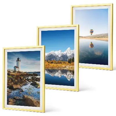 Set tablouri pentru dormitor cu peisaje naturale, far, munți și balon