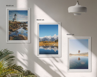 Set tablouri pentru dormitor Vederi ale naturii, far, munți, balon