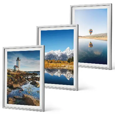 Set tablouri pentru dormitor cu peisaje naturale, far, munți și balon