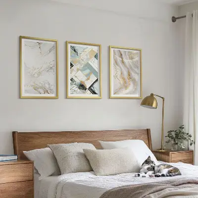 Set tablouri decorative cu modele elegante de marmură