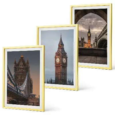 Set tablouri decorative cu reprezentarea ceasului Big Ben de pe Podul Londrei
