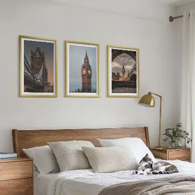 Set tablouri decorative cu reprezentarea ceasului Big Ben de pe Podul Londrei