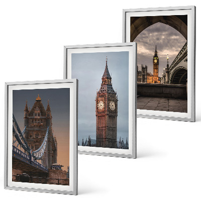 Set tablouri decorative Ceasul Big Ben de pe Podul Londrei