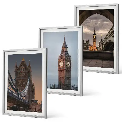 Set tablouri decorative cu reprezentarea ceasului Big Ben de pe Podul Londrei